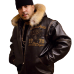 Pelle Pelle Panther Dark Brown Hood Jacket