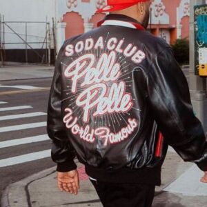 Soda Club Pelle Pelle Men Black Leather Jacket