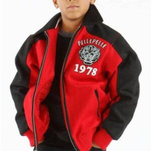 Pelle Pelle 1978 Red And Black Kids Jacket