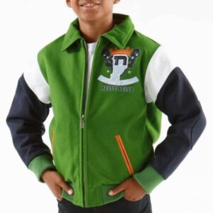 Pelle Pelle 78 Heritage American Standard Green and Black Kids Jacket