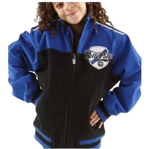 Pelle Pelle 78 Revolution Baby Girl Blue And Black Jacket