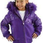 Pelle Pelle Kids Purple MB Wool Jacket