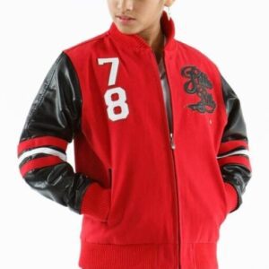 Pelle Pelle Girls 78 Red And Black Jacket