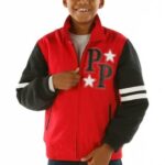 Pelle Pelle Kids Soda Club Crimson Red and Black Jacket