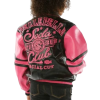 Pelle Pelle Kids Soda Club Plushpink Leather Jacket