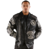 Pelle Pelle Black Nation Stud Leather Jacket