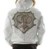 Pelle Pelle White PP Crest Fur Hood Jacket