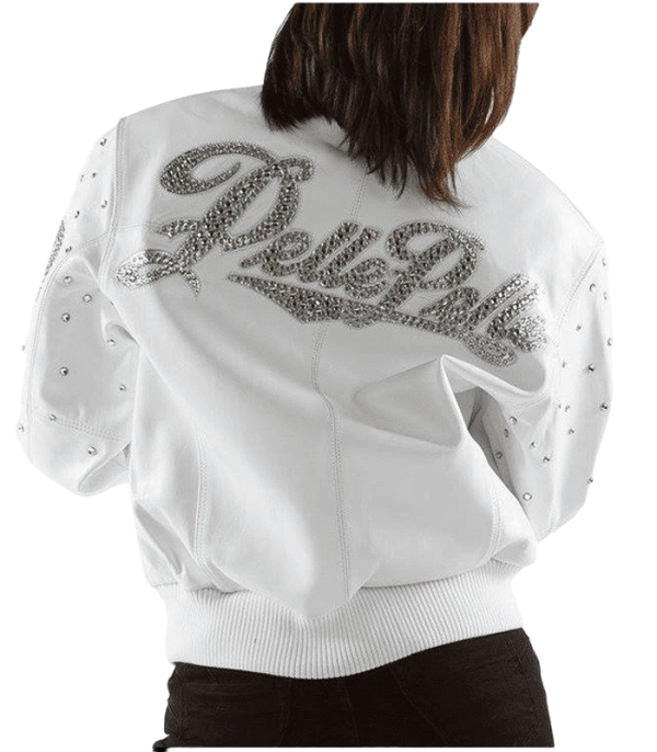 Pelle Pelle Womens White Leather Jacket