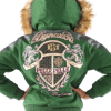 Pelle Pelle Womens Dynasty Green Hooded Jacket