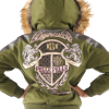 Pelle Pelle Womens Dynasty Olive Hooded Jacket