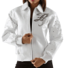 Pelle Pelle Womens White Leather Jacket