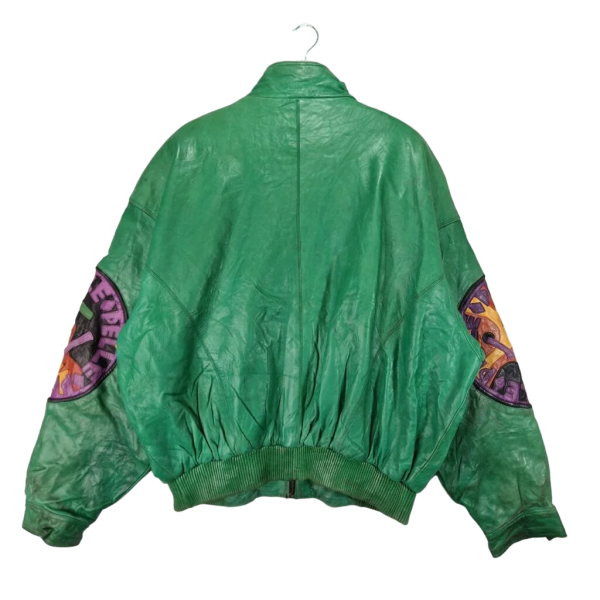 Pelle Pelle Marc Buchanan Vintage Green Leather Jacket