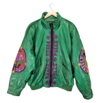 Pelle Pelle Marc Buchanan Vintage Green Leather Jacket