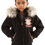 Pelle Pelle Black Kids Legend Series Jacket