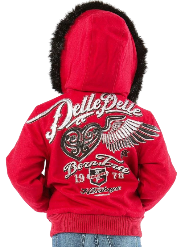 Pelle Pelle Girl Born Free Red Hood Jacket