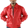 Pelle Pelle Red Plain Soft Leather Jacket