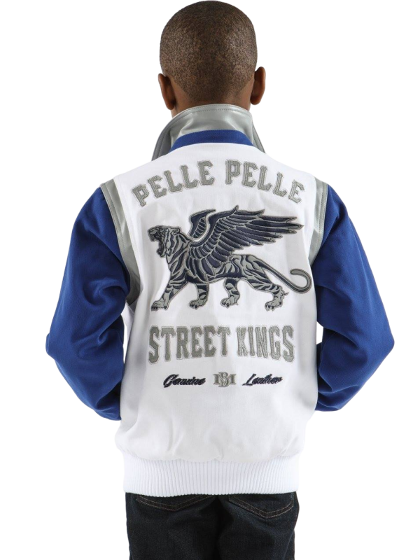 Pelle Pelle Street Kings White Kids Jacket