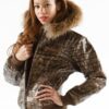 Snake-skin Pelle Pelle Dragon Leather Jacket