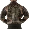 Pelle Pelle Burgundy Rust Burnish Stud Jacket